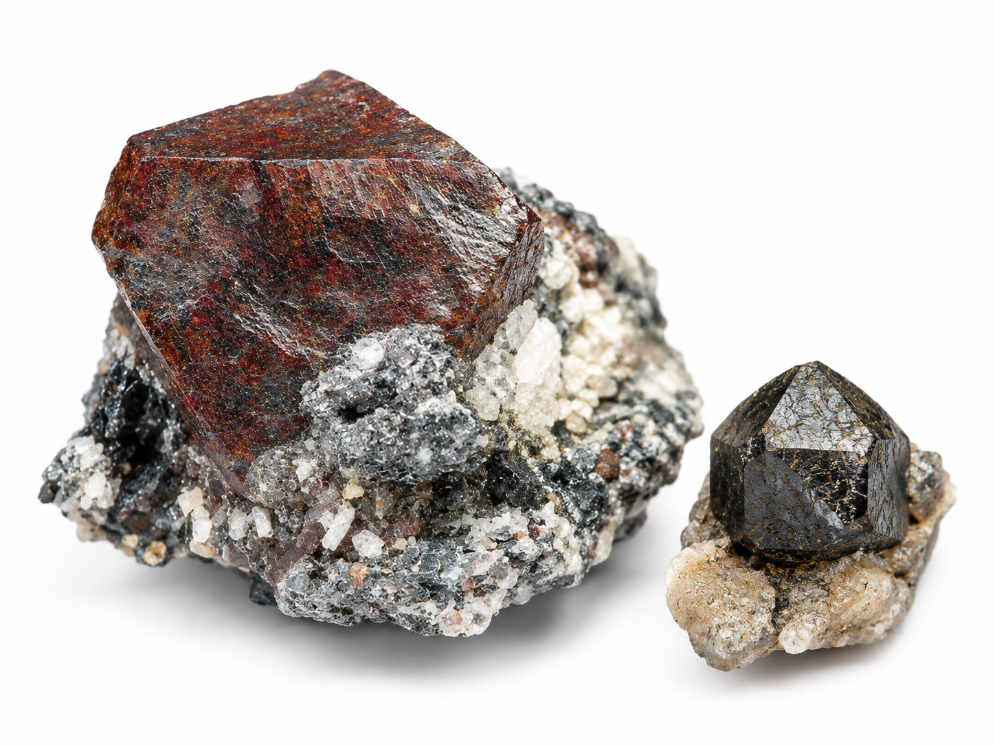 Representative niobium mineral specimens